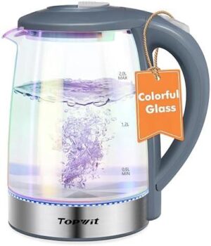 Why We Love the TOPWIT Colorful Glass Electric Kettle